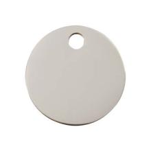 Red Dingo Dog ID Tag Circle Small Stainless Steel